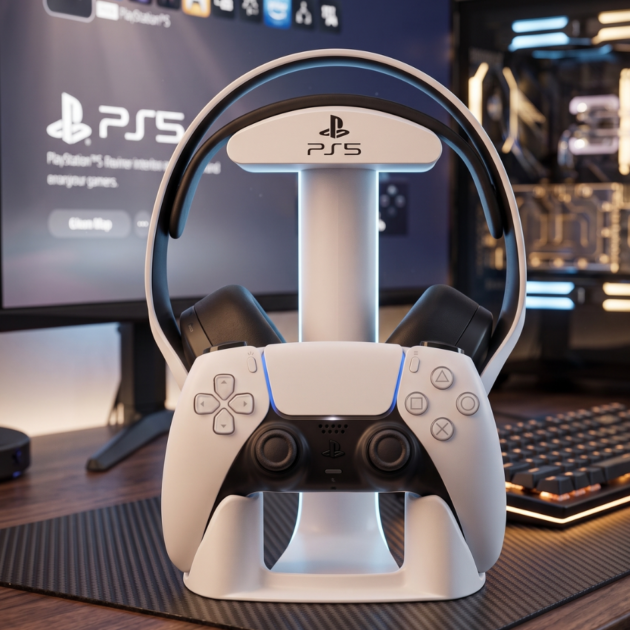 PS5- Controller and Headphone Holder